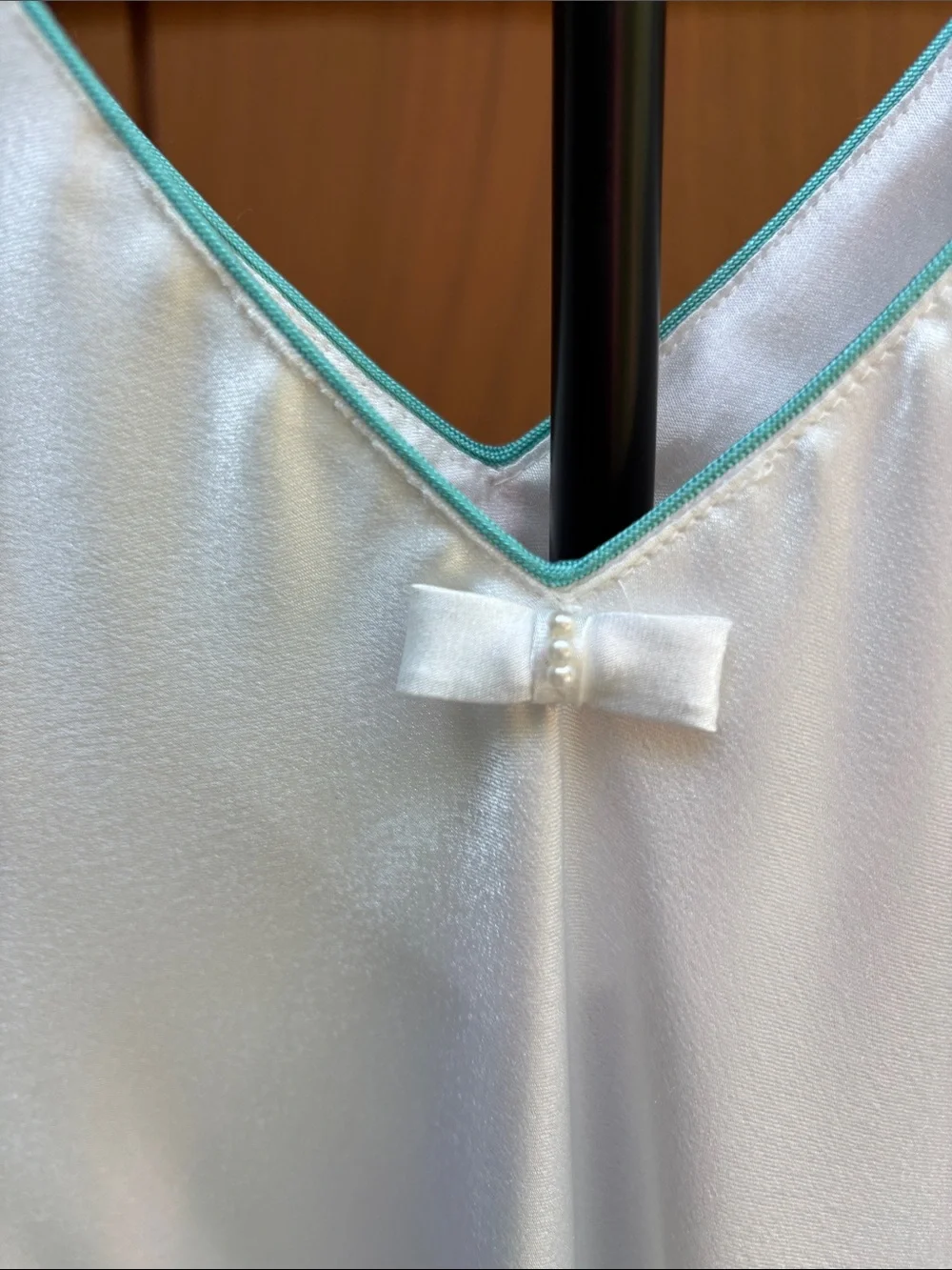 CHRISTIAN DIOR | VTG Bridal White Elegant Slip Dress Satin Nightgown | Size S